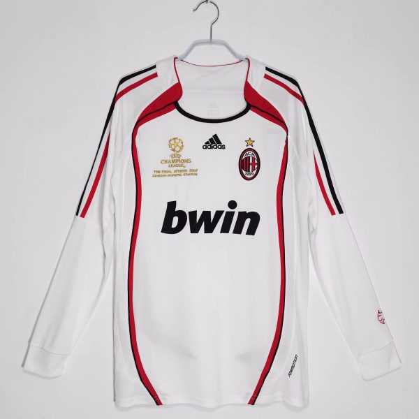 AC Milan 2006/07 Uit tenue Lange Mouw Voetbalshirts