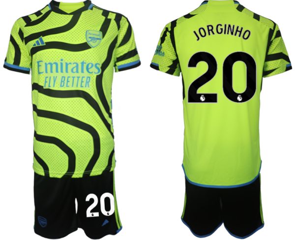 Arsenal Jorginho #20 Uit tenue Voetbalshirts 2023-24 Korte Mouw (+ Korte broeken)