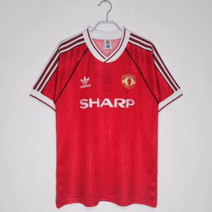 Manchester United 1991/92 Thuis tenue Korte Mouw Retro Voetbalshirts