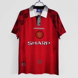 Manchester United 1996/97 Thuis tenue Korte Mouw Retro Voetbalshirts