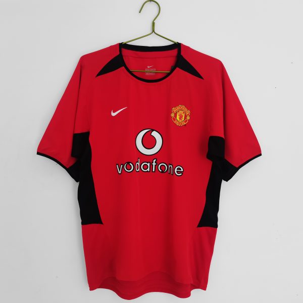 Manchester United 2002/04 Thuis tenue Korte Mouw Retro Voetbalshirts