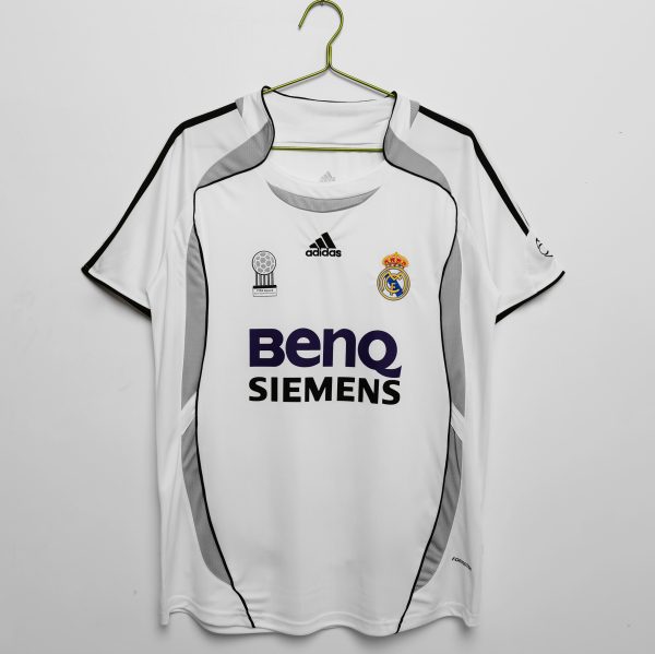 Real Madrid 2006/07 Thuis tenue Korte Mouw Retro Voetbalshirts