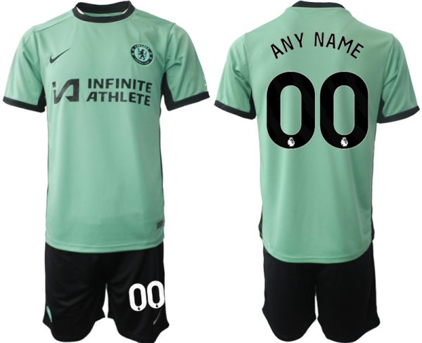 Chelsea Any Name Derde tenue Mensen 2023-24 Korte Mouw (+ Korte broeken) Voetbalshirts