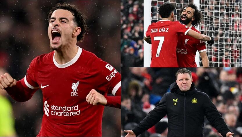 Liverpool's overheersende reeks gaat door: Mohamed Salah leidt de aanval in 4-2-overwinning tegen Newcastle