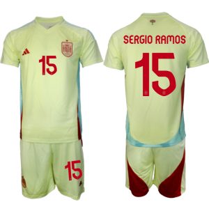 EK 2024 Spanje Voetbaltenue 2024/25 Sergio Ramos #15 Uit tenue Korte Mouw (+ Korte broeken)