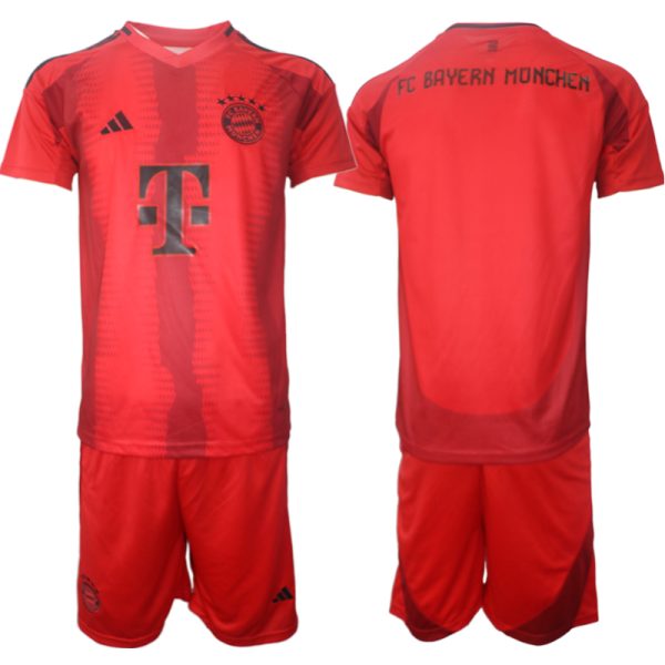 FC Bayern München Voetbaltenue 2024/25 Thuis tenue Korte Mouw (+ Korte broeken)
