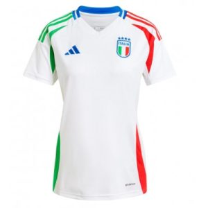 Goedkope Dames EK 2024 Italië Uit tenue Voetbalshirts Korte Mouw Kopen