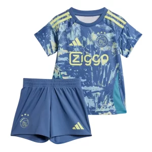 Goedkope Kids AFC Ajax Voetbaltenue 2024/25 Uit tenue Korte Mouw (+ Korte broeken) Kopen