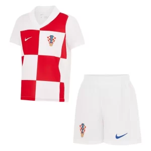 Goedkope Kids Kroatië Voetbaltenue EK 2024 Thuis tenue Korte Mouw (+ Korte broeken) Kopen