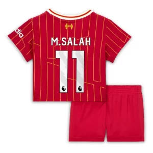 Goedkope Kids Liverpool Mohamed Salah #11 Voetbaltenue 2024/25 Thuis tenue Korte Mouw (+ Korte broeken) Kopen