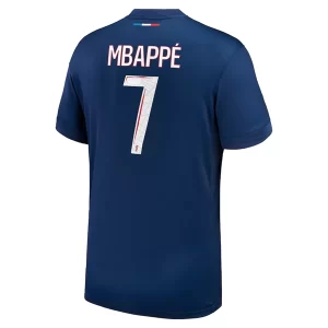 Goedkope Paris Saint Germain PSG Kylian Mbappé #7 Voetbaltenue 2024/25 Thuis tenue Korte Mouw Kopen