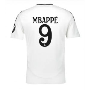 Goedkope Real Madrid Thuis tenue 2024/25 Kylian Mbappe #9 Voetbalshirts Korte Mouw (+ Korte broeken) Kopen