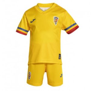 Kids EK 2024 Roemenië Thuis tenue Voetbalshirts Korte Mouw (+ Korte broeken)