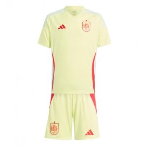 Kids EK 2024 Spanje Uit tenue Voetbalshirts Korte Mouw (+ Korte broeken)