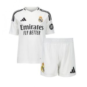 Kids Real Madrid Thuis tenue 2024/25 Voetbalshirts Korte Mouw (+ Korte broeken)
