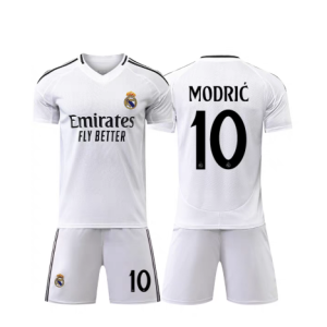 Real Madrid Voetbaltenue 2024/25 Luka Modric #10 Thuis tenue Korte Mouw (+ Korte broeken)