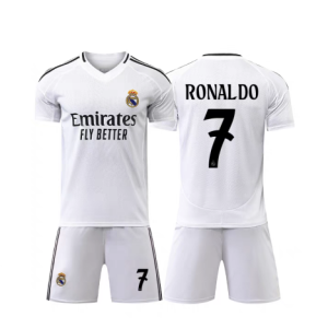 Real Madrid Voetbaltenue 2024/25 Ronaldo #7 Thuis tenue Korte Mouw (+ Korte broeken)