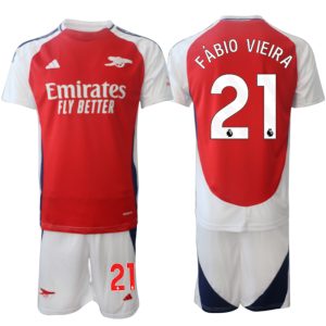 Goedkope 2024/25 Arsenal Thuis tenue Fábio Vieira #21 Korte Mouw (+ Korte broeken) Kopen