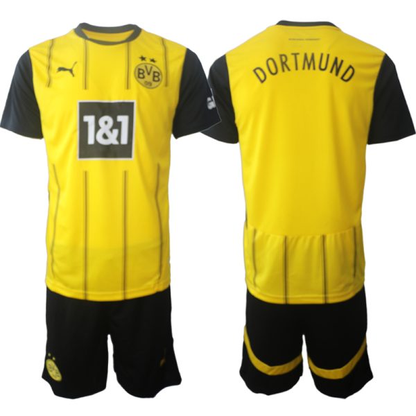 Goedkope 2024/25 Borussia Dortmund Thuis tenue Korte Mouw (+ Korte broeken) Kopen