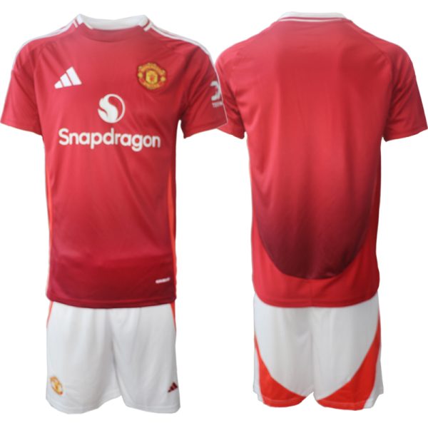 Goedkope Manchester United Thuis tenue 2024/25 Korte Mouw (+ Korte broeken) Kopen