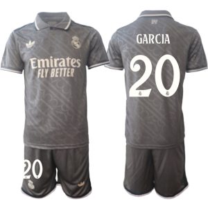 Goedkope Real Madrid Derde tenue 2024/25 Fran García #20 Korte Mouw (+ Korte broeken) Kopen