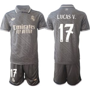 Goedkope Real Madrid Derde tenue 2024/25 Lucas Vazquez #17 Korte Mouw (+ Korte broeken) Kopen