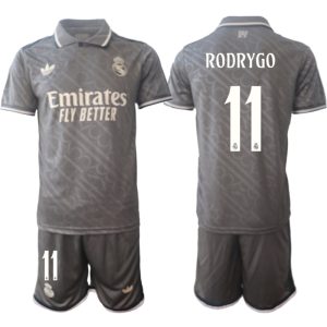 Goedkope Real Madrid Derde tenue 2024/25 Rodrygo #11 Korte Mouw (+ Korte broeken) Kopen