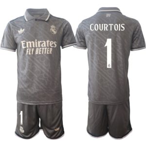 Goedkope Real Madrid Derde tenue 2024/25 Thibaut Courtois #1 Korte Mouw (+ Korte broeken) Kopen