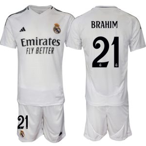 Goedkope Real Madrid Thuis tenue 2024/25 Brahim Díaz #21 Korte Mouw (+ Korte broeken) Kopen