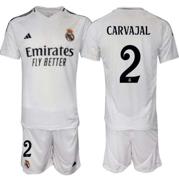 Goedkope Real Madrid Thuis tenue 2024/25 Daniel Carvajal #2 Korte Mouw (+ Korte broeken) Kopen