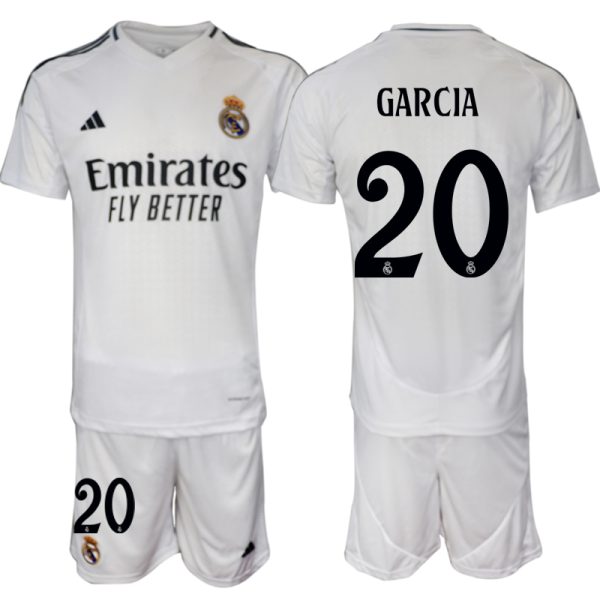 Goedkope Real Madrid Thuis tenue 2024/25 Fran García #20 Korte Mouw (+ Korte broeken) Kopen