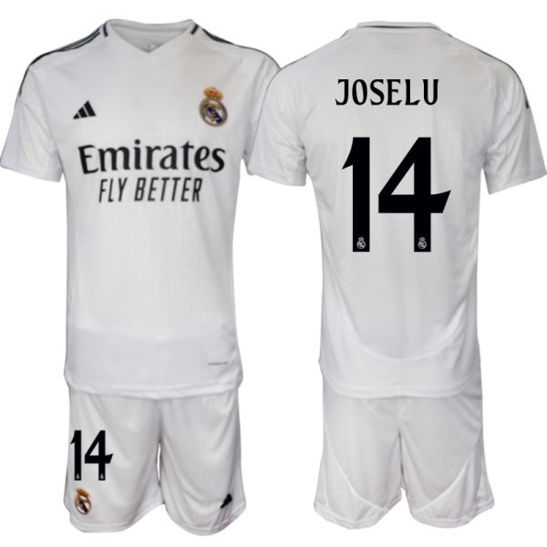 Goedkope Real Madrid Thuis tenue 2024/25 Joselu #14 Korte Mouw (+ Korte broeken) Kopen