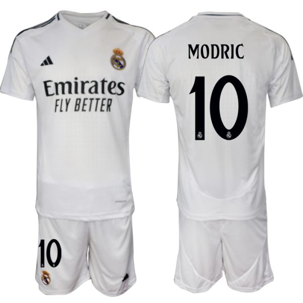 Goedkope Real Madrid Thuis tenue 2024/25 Luka Modric #10 Korte Mouw (+ Korte broeken) Kopen