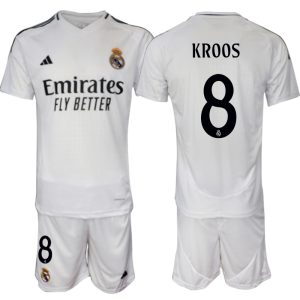 Goedkope Real Madrid Thuis tenue 2024/25 Toni Kroos #8 Korte Mouw (+ Korte broeken) Kopen