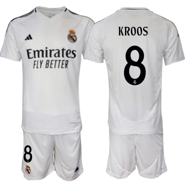 Goedkope Real Madrid Thuis tenue 2024/25 Toni Kroos #8 Korte Mouw (+ Korte broeken) Kopen