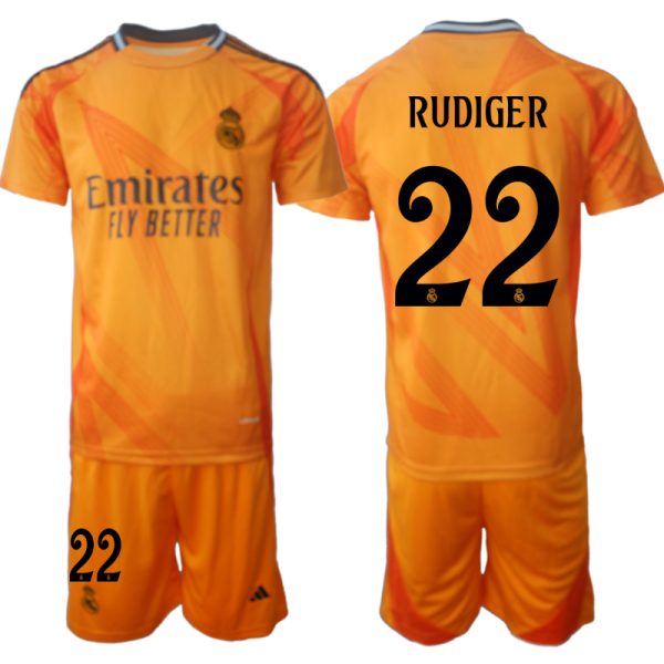 Goedkope Real Madrid Uit tenue 2024/25 Antonio Rudiger #22 Korte Mouw (+ Korte broeken) Kopen