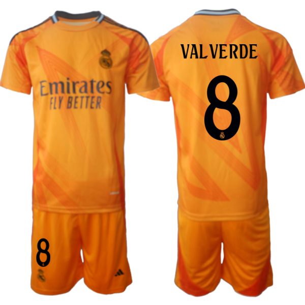 Goedkope Real Madrid Uit tenue 2024/25 Federico Valverde #8 Korte Mouw (+ Korte broeken) Kopen