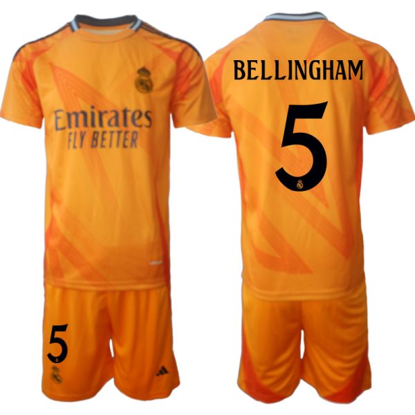 Goedkope Real Madrid Uit tenue 2024/25 Jude Bellingham #5 Korte Mouw (+ Korte broeken) Kopen