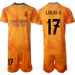 Goedkope Real Madrid Uit tenue 2024/25 Lucas Vazquez #17 Korte Mouw (+ Korte broeken) Kopen