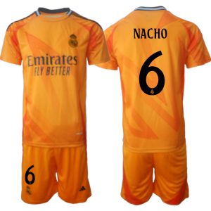 Goedkope Real Madrid Uit tenue 2024/25 Nacho #6 Korte Mouw (+ Korte broeken) Kopen