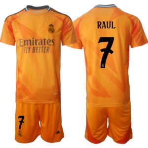 Goedkope Real Madrid Uit tenue 2024/25 Raul #7 Korte Mouw (+ Korte broeken) Kopen