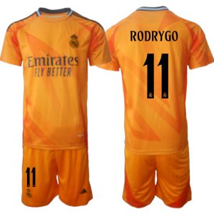 Goedkope Real Madrid Uit tenue 2024/25 Rodrygo #11 Korte Mouw (+ Korte broeken) Kopen