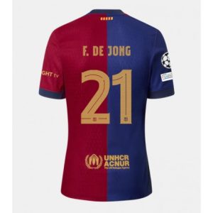 Koop 2024-25 Barcelona Thuis tenue Frenkie de Jong #21 Voetbalshirt met korte mouwen