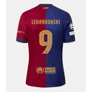 Koop 2024-25 Barcelona Thuis tenue Robert Lewandowski #9 Voetbalshirt met korte mouwen