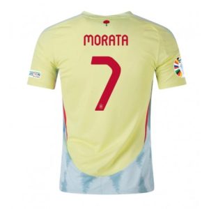 Kopen EK 2024 Spanje Alvaro Morata #7 Uit tenue Korte Mouw Patch