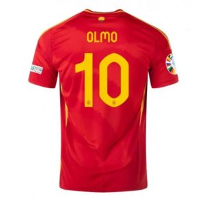 Kopen EK 2024 Spanje Dani Olmo #10 Thuis tenue Korte Mouw Patch