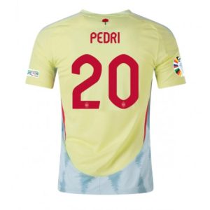 Kopen EK 2024 Spanje Pedri Gonzalez #20 Uit tenue Korte Mouw Patch