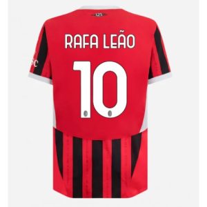 Nieuwe 2024-25 AC Milan Thuis tenue Rafael Leao #10 met korte mouwen voor Heren Kopen