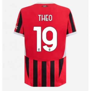 Nieuwe 2024-25 AC Milan Thuis tenue Theo Hernandez #19 met korte mouwen voor Heren Kopen