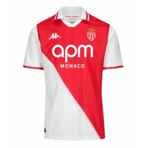 Nieuwe 2024-25 AS Monaco Thuis tenue met korte mouwen voor Heren Kopen